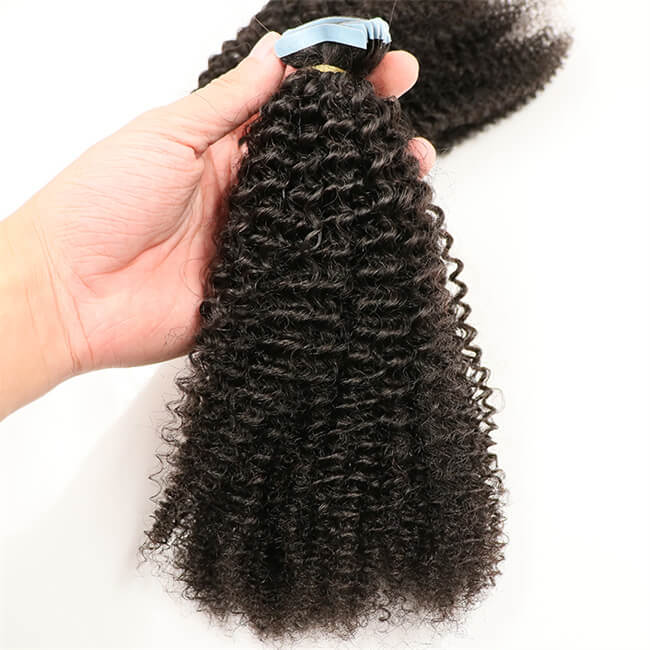 Afro Curly Tape In Hair Extensions