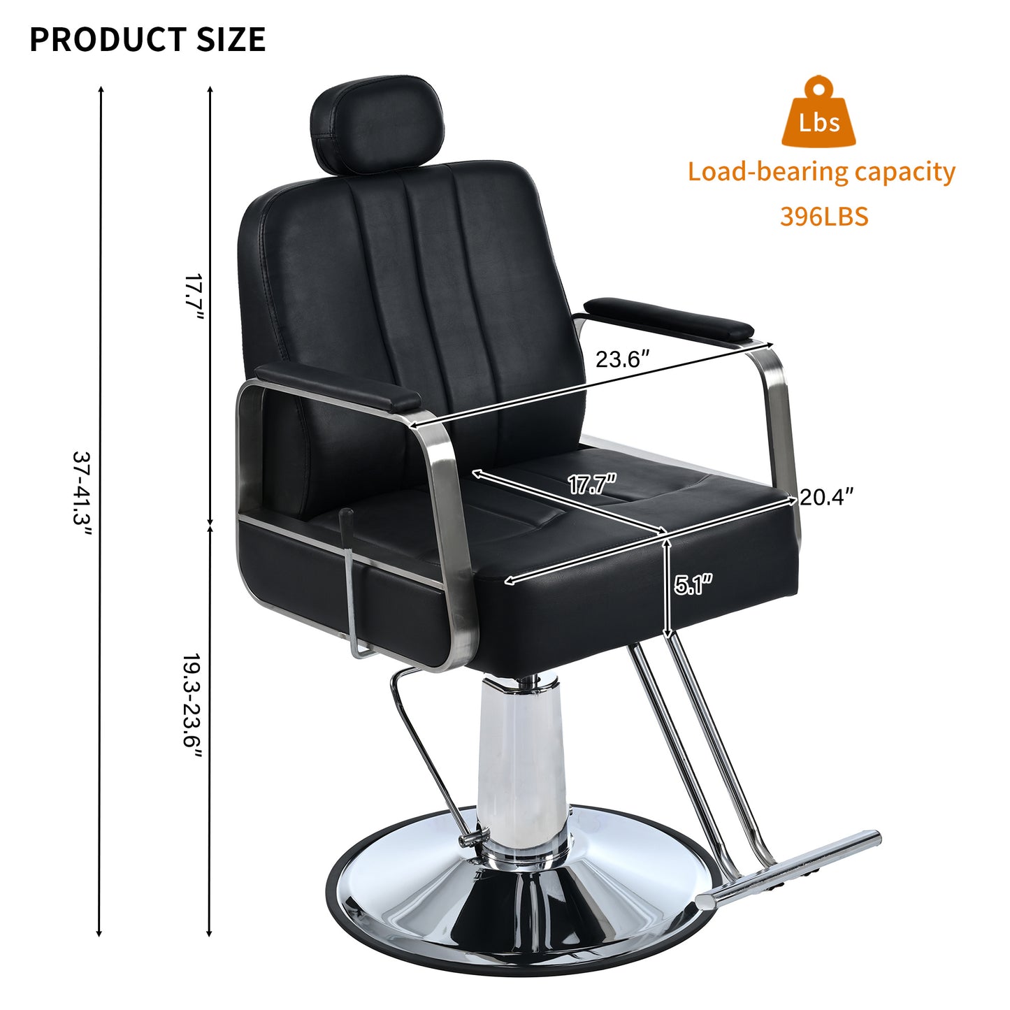 Metal Barber Salon Chair