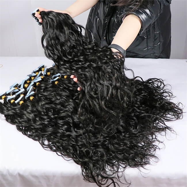 Water Wave Tape In Hair Extensions