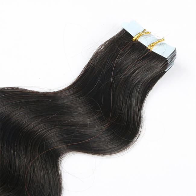 Body Wave Tape In Hair Extensions