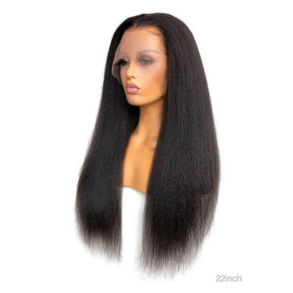 Human Hair 4x4 Lace Closure Kinky Straight Wig