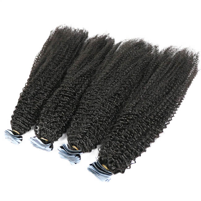 Afro Curly Tape In Hair Extensions