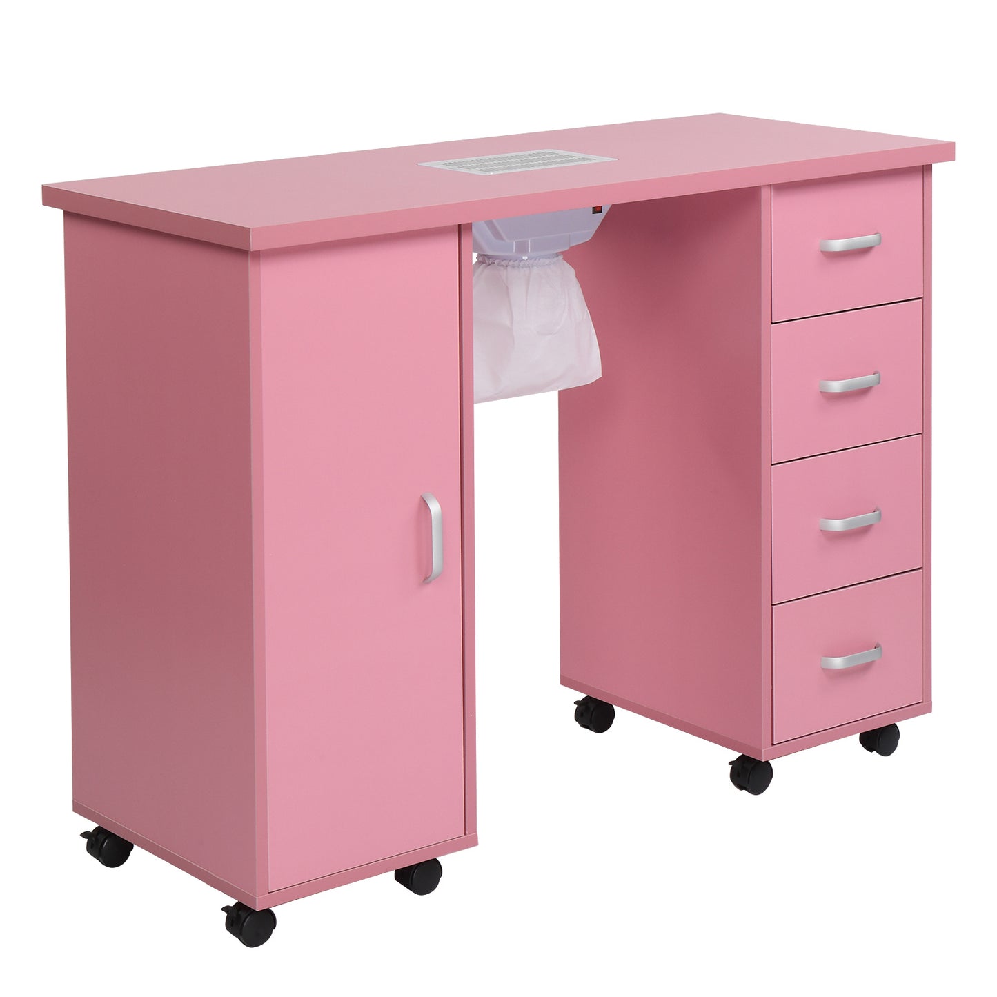 MDF Single Door 4 Drawers With Fans, Nail Art Table