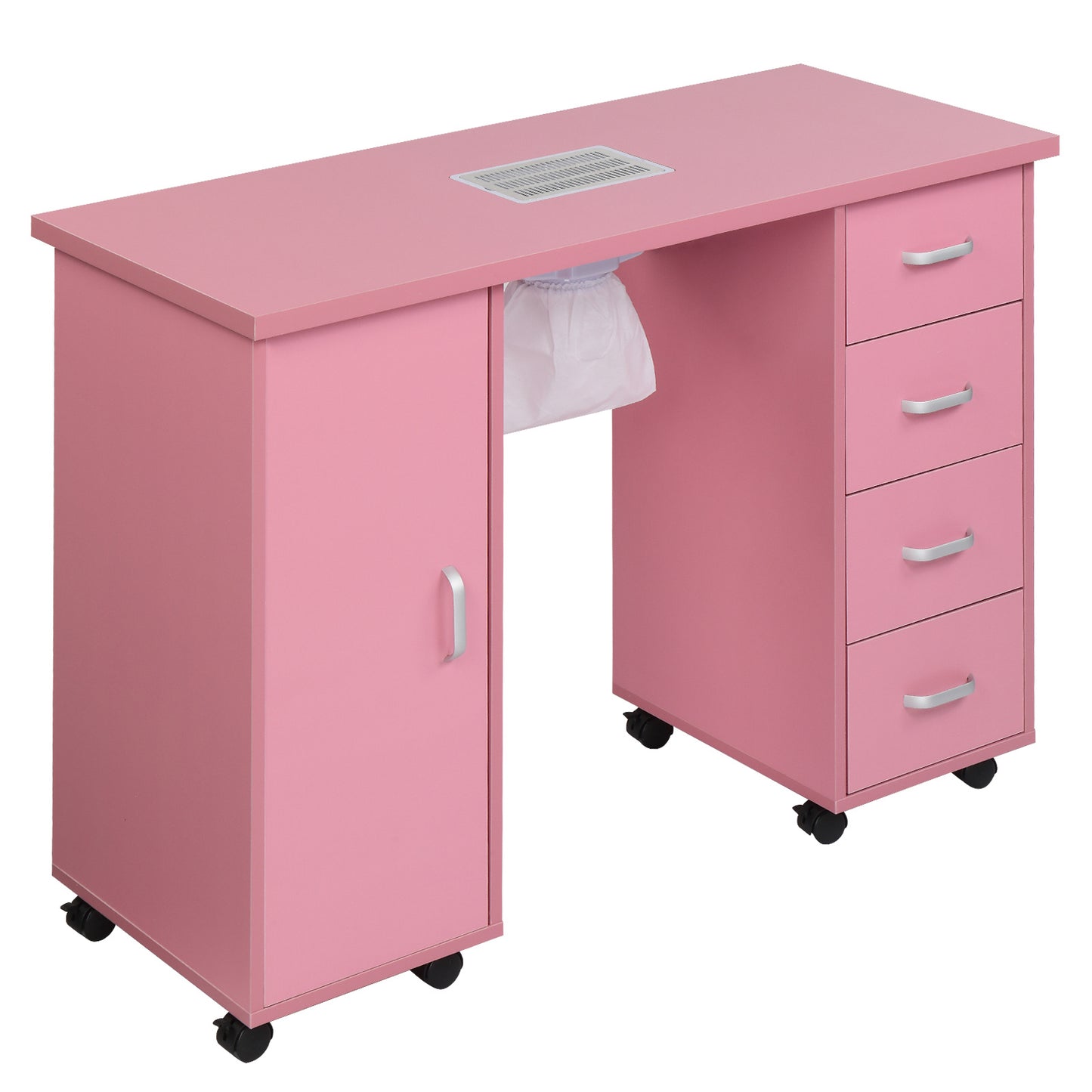 MDF Single Door 4 Drawers With Fans, Nail Art Table