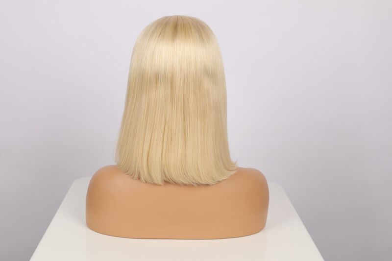 Human Hair 13x4 Lace Front 613 Blonde Straight BOB Wig