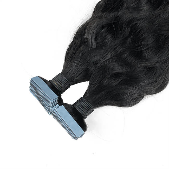 Natural Wave Tape In Hair Extensions